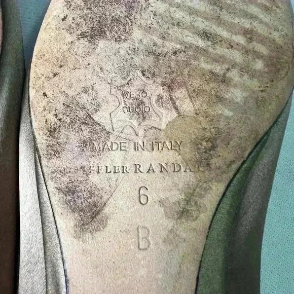 Loeffler Randall Women's Tan/ Blue Flats Size 6 used, but in beautiful shape! - Picture 2 of 8